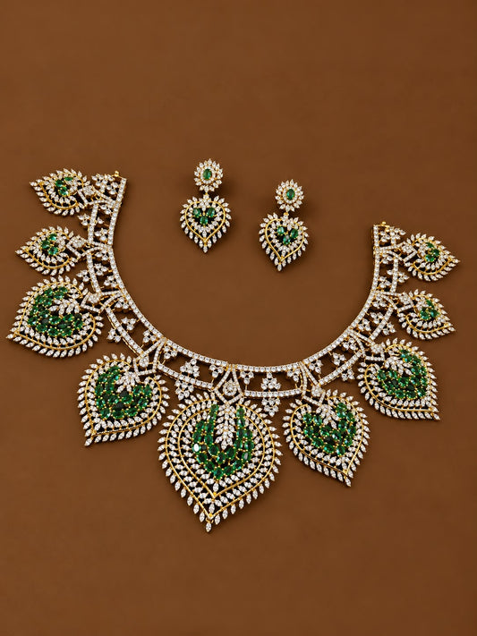 Statement necklace with earrings