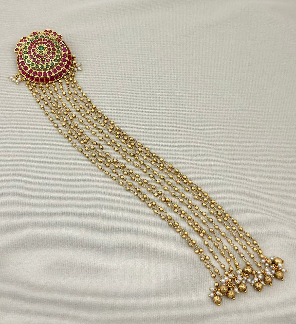 Jadai matti with pearl hanging