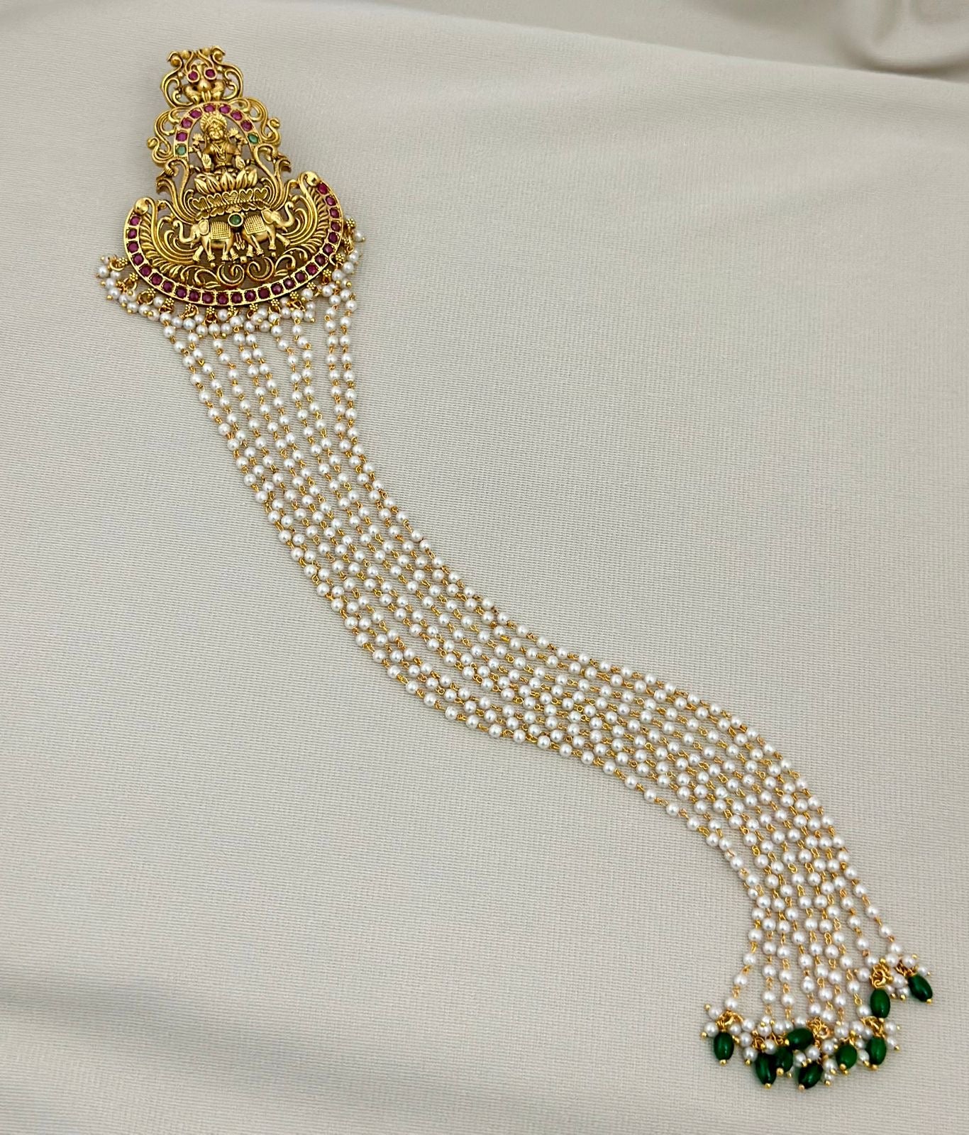 Jadai matti with pearl hanging