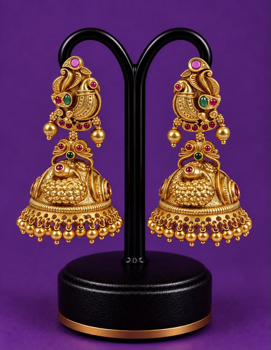 Antique gold replica jumka