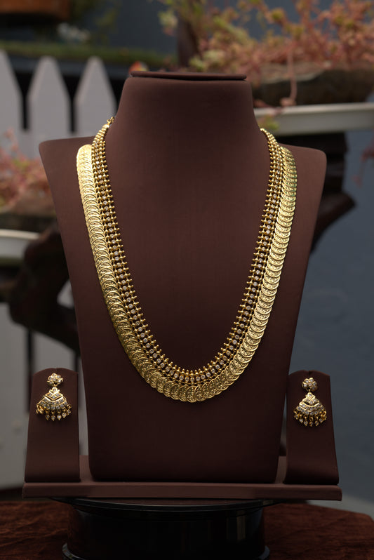 Coin haram with matching earrings