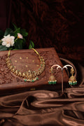 Antique lakshmi necklace with peacock detailings