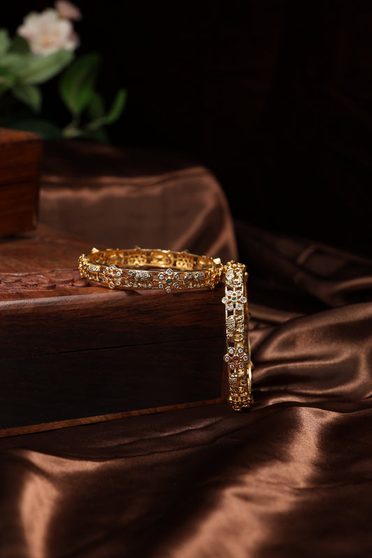 cute elephante mottif with stone bangles