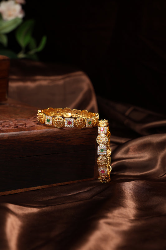 antique coin lakshmi bangles