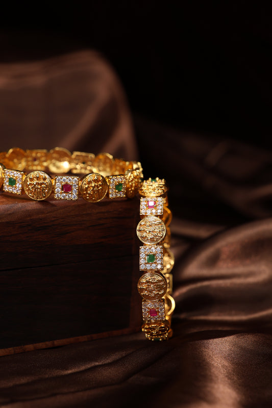 antique coin lakshmi bangles