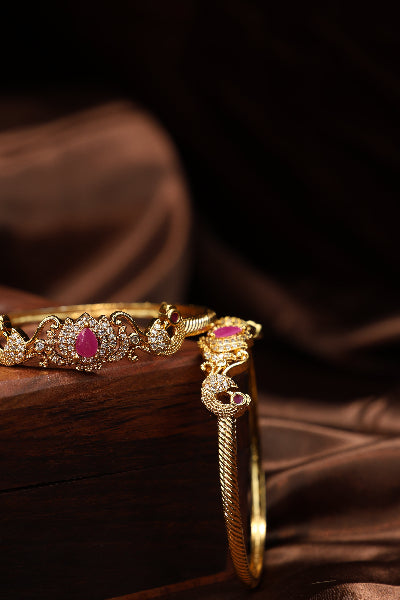 Antique kada bangles -2pcs