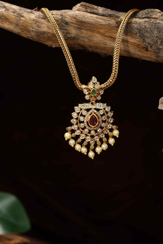 Cz stone attigai with earings
