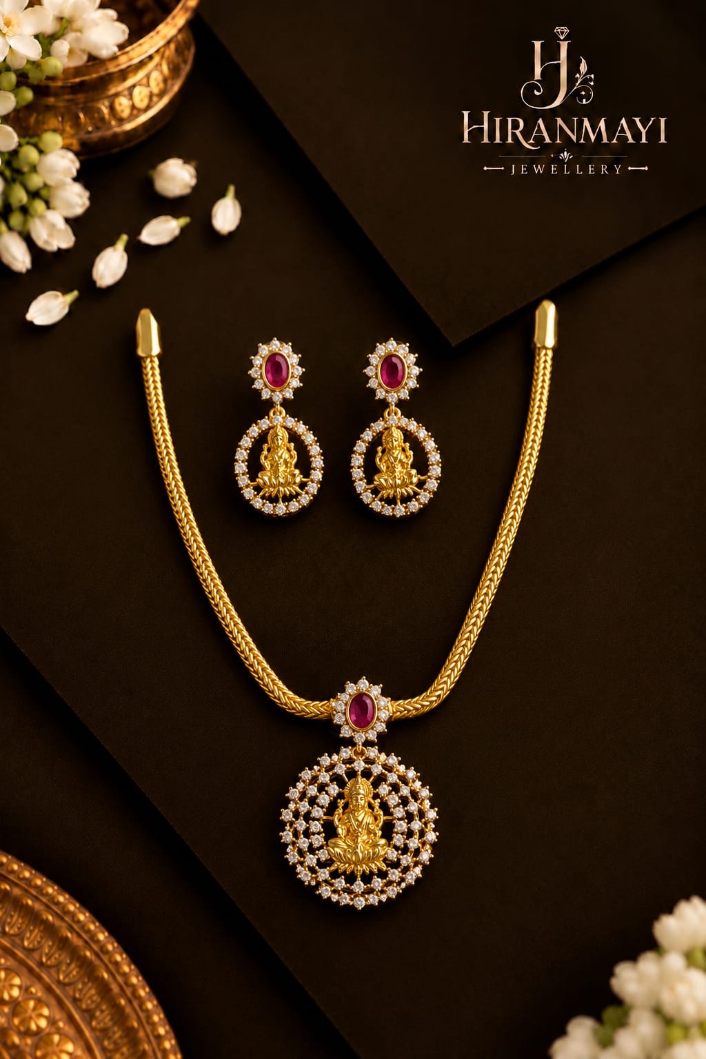 Lakshmi antique attigai with earrings