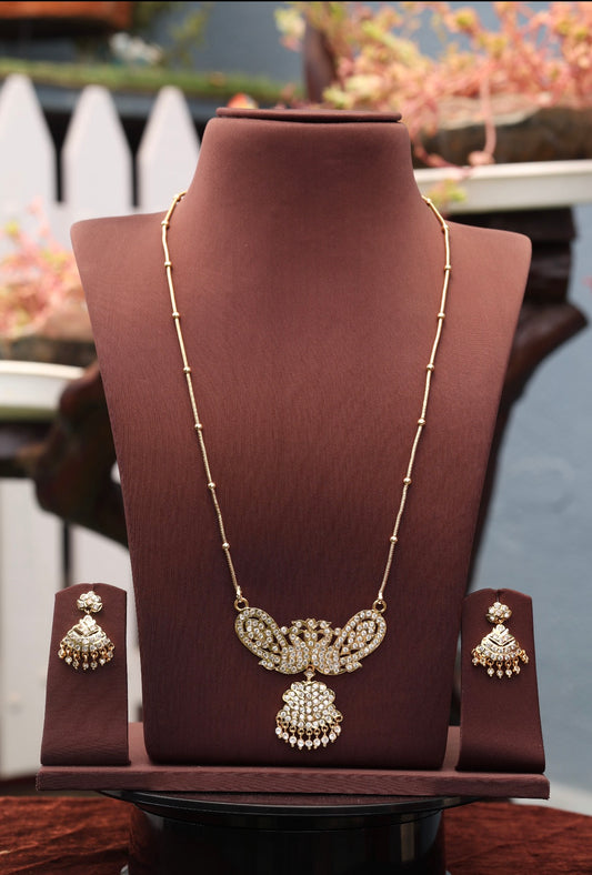 Dollar chain with earrings
