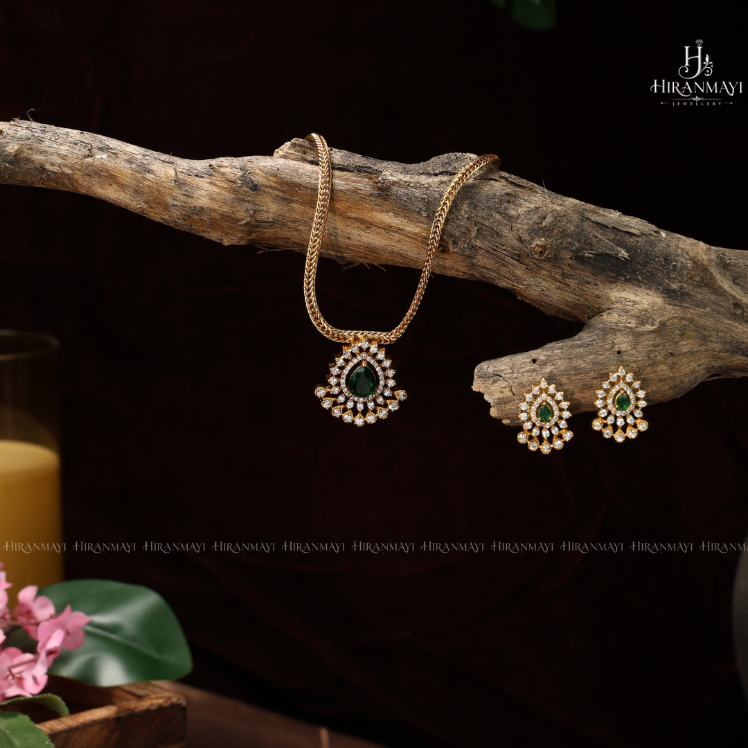 Diamond Replica Chocker  - Emerald