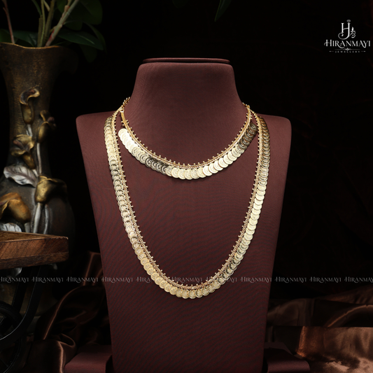 Mini kasu malai necklace and haram