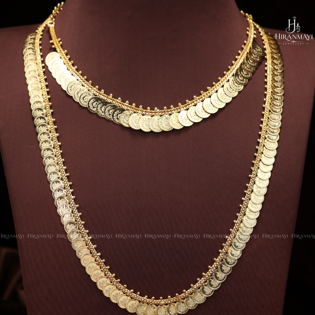 Mini kasu malai necklace and haram