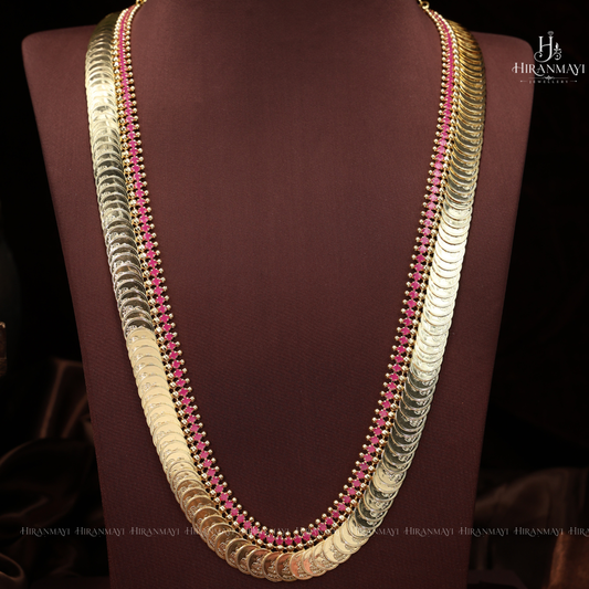 Ruby stone kasu malai