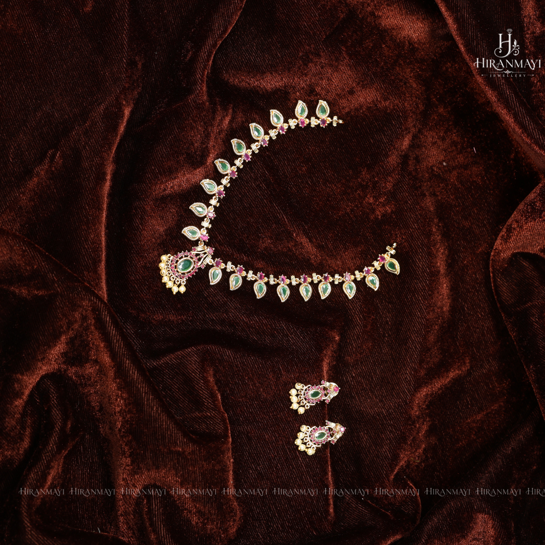 Kerala palakka design necklace rs.950