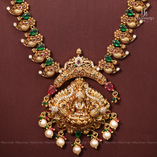 Jadau kundan middle antique necklace