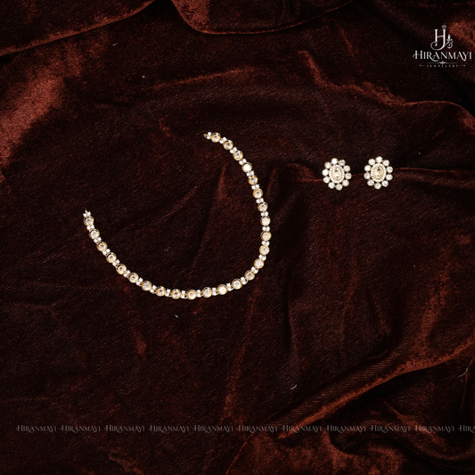 Polki diamond inspired necklace