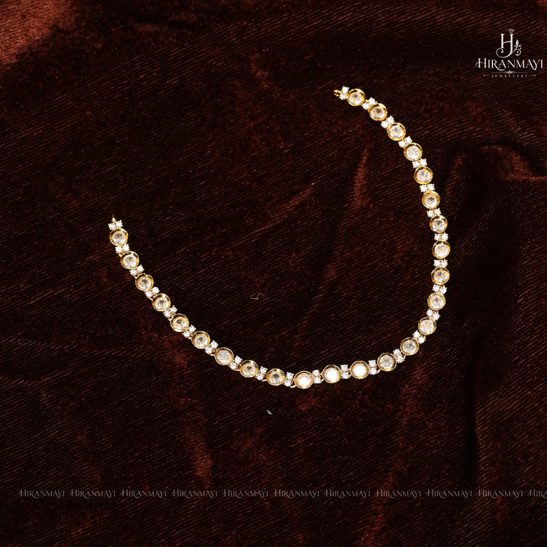 Polki diamond inspired necklace