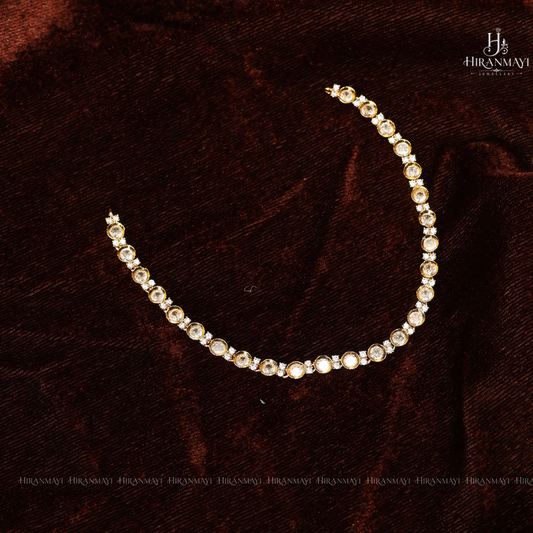Polki diamond inspired necklace