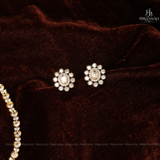 Polki diamond inspired necklace
