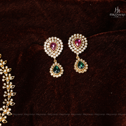 Polki diamond replica necklace