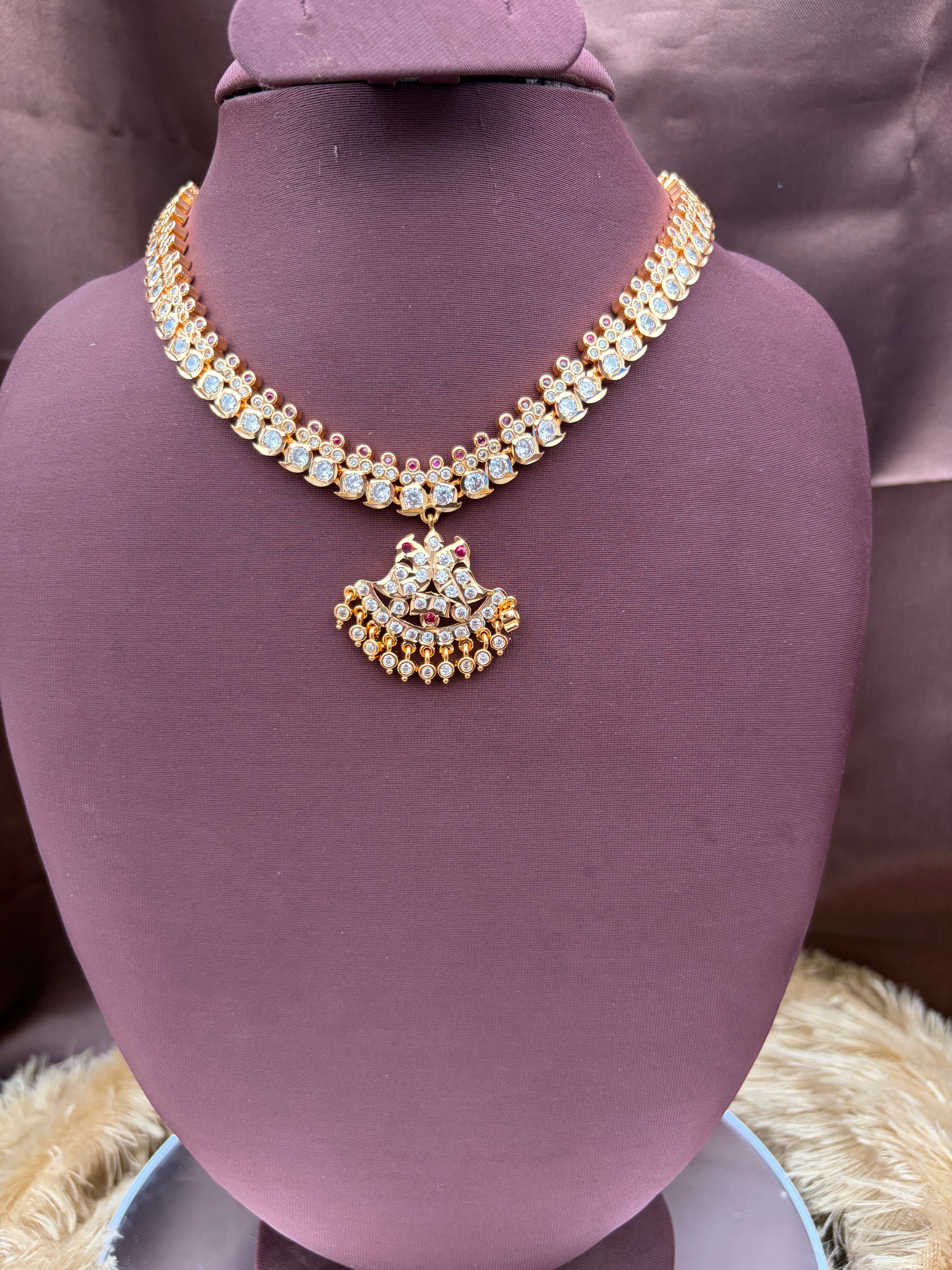 IMPON ATTIGAI WITH WHITE AND RUBY STONE