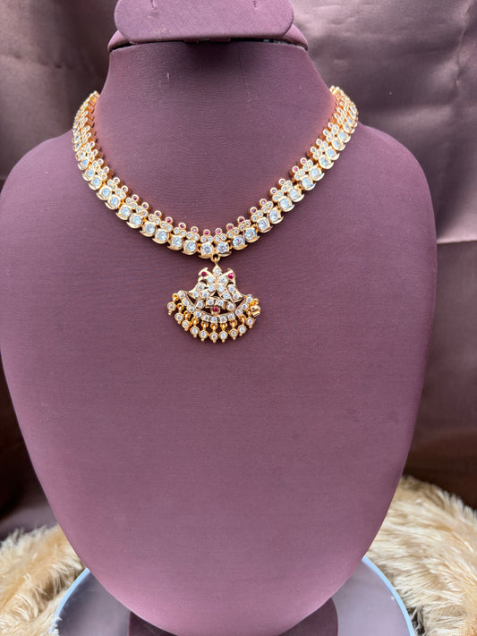 IMPON ATTIGAI WITH WHITE AND RUBY STONE