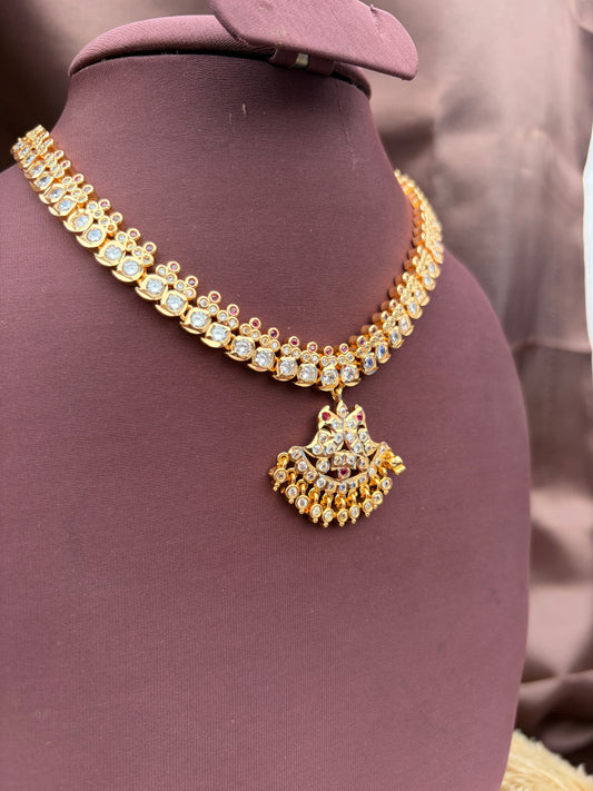 IMPON ATTIGAI WITH WHITE AND RUBY STONE